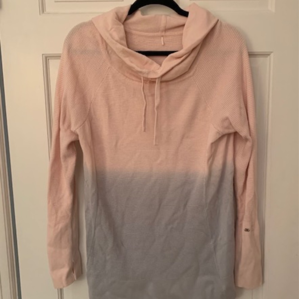 Calia Pink and Gret Hoodie Sweatshirt SIze L